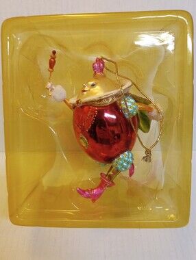 Rare Vintage AMC Christmas Ornament Humpty Dumpty Glass Ornament 5" Tall